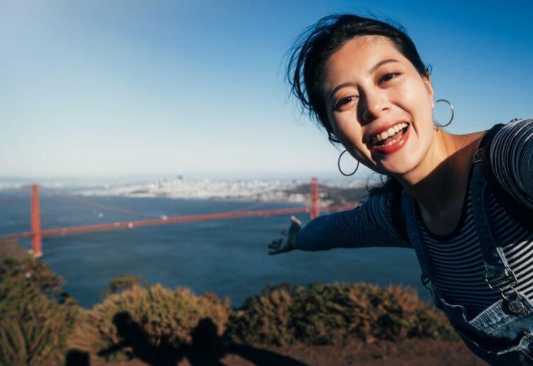 Golden Gate Bridge Dating profile picture taken at the Golden Gate Bridge
